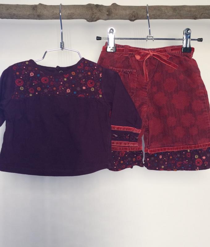 Ensemble Fille 6 mois